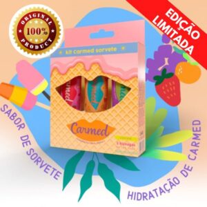 Kit Carmed Hidratante Labial EDIÇÃO ESPECIAL c/ 3 und - 10g