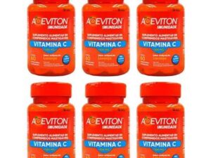 Aceviton Imunidade Vitamina C Sabor Laranja com 60 Comp Mastigáveis