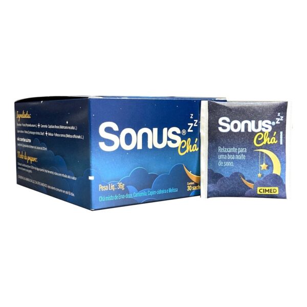 CHÁ SONUS, para Insônia, Misto com efeito calmante 30 sachês - Image 5