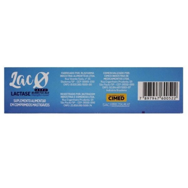 LAC 0 Zero Lactose Auxilia a Digestão da Lactose com 10 comp. mastigáveis - CIMED - Image 4