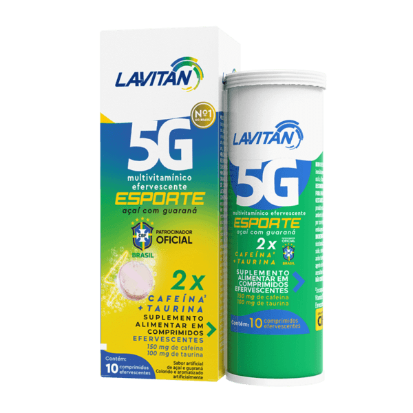 LAVITAN 5G ESPORTE - 2x CAFEÍNA + TAURINA - Pré-treino - Image 3