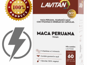 Lavitan Maca Peruana Viron - CIMED com 60 Cápsulas