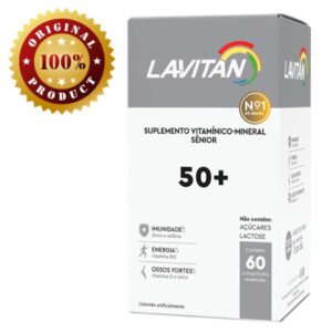 LAVITAN VITALIDADE 50+, 60 CAPS, SÊNIOR, VITAMINA IDOSOS