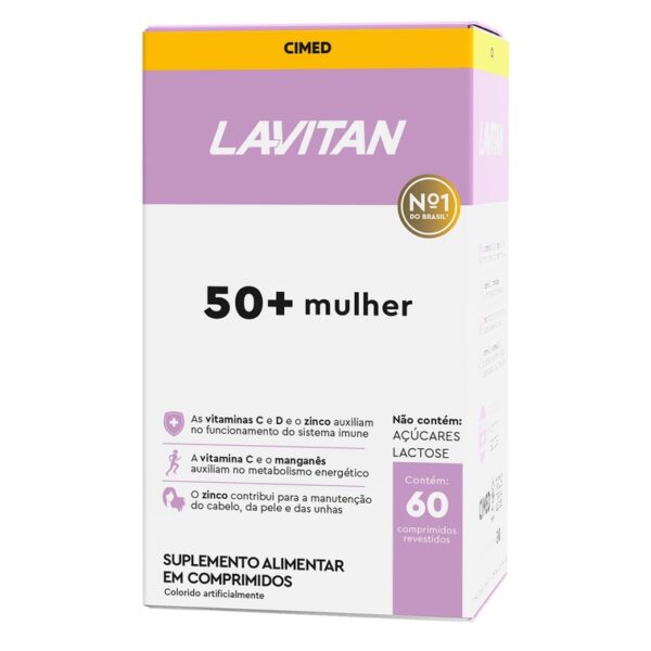 Multivitamínico Lavitan Sênior 50+ Mulher com 60 comprimidos - Image 5