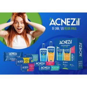 Sabonete para Cravos e Espinhas, Acnezil Extrasecante, Fórmula Concentrada, 90g - CIMED