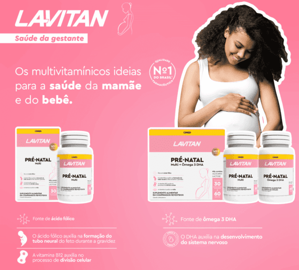 Multivitamínico Lavitan Pré Natal Multi Com 30 Comp. - CIMED - Image 4