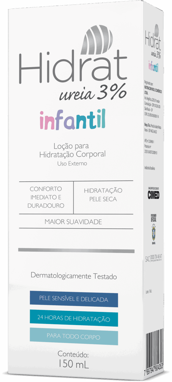 Loção Hidratante Infantil HIDRAT INFANTIL - Ureia 3% - Hidratação Profunda - Image 5
