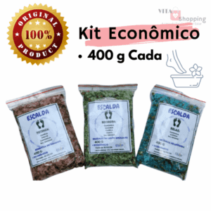 Escalda pés Kit Econômico - 1,2 kg - Revigora, Relax e Potenza - Efatá