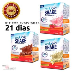 Kit Redubío Shake Dieta De 21 Dias Com 3 Sabores - EMBALAGENS INDIVIDUAIS, 630g - Controle de Peso