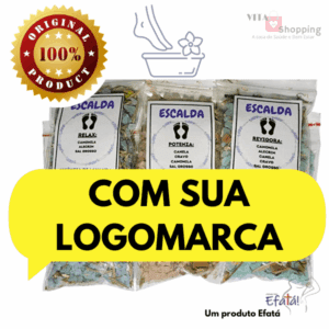 Escalda Pés com sua logomarca - kit 30 unids