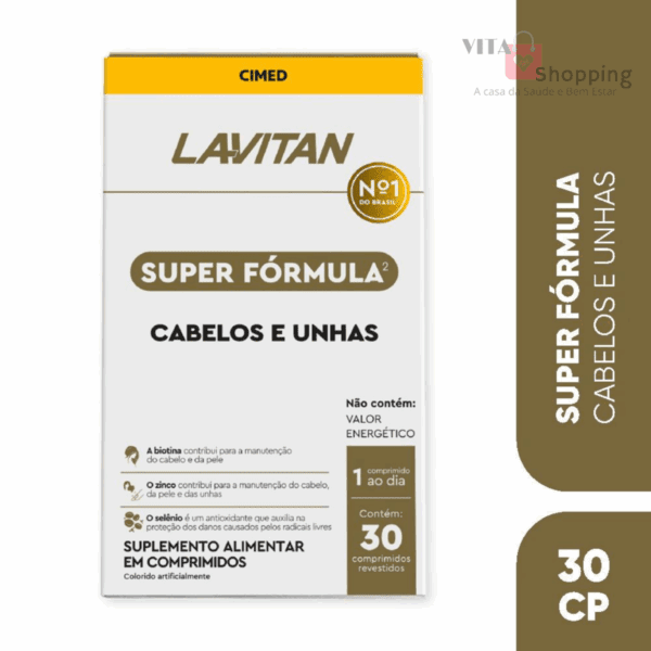 Lavitan Cabelos e Unhas Super Fórmula - vitaminas e Minerais - Image 3