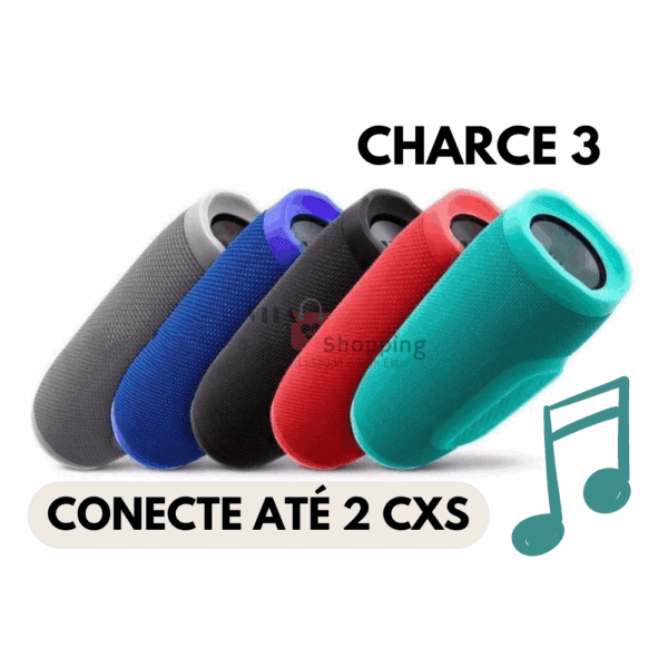 Caixa de Som Bluetooth SD Pen Drive Rádio FM Charce 3