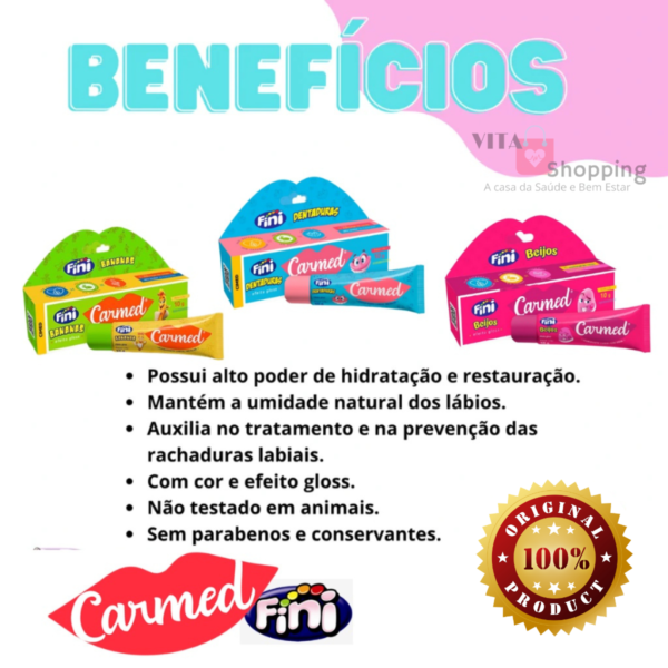 CARMED. Hidratação completa para seus lábios, linha completa - Image 2