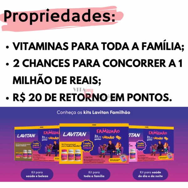 Lavitan Familhão - Suplementos + Benefícios, concorra R$ 1MM - Image 2