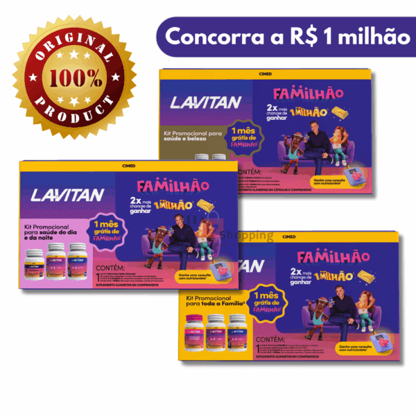 Lavitan Familhão - Suplementos + Benefícios, concorra R$ 1MM