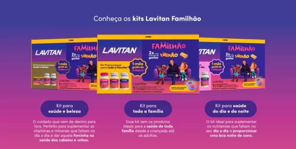Lavitan Familhão - Suplementos + Benefícios, concorra R$ 1MM - Image 4