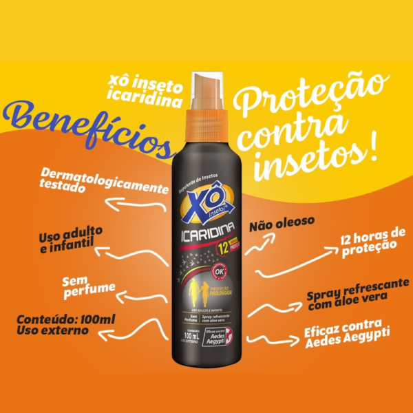 Repelente Xô Inseto Icaridina Spray - 12H de Proteção - Image 2