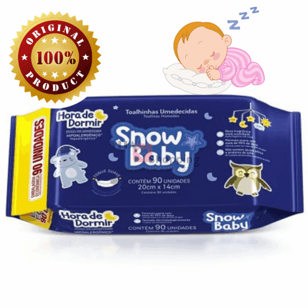 Toalha Umedecida Snow Baby Hora de Dormir - Extra Suave