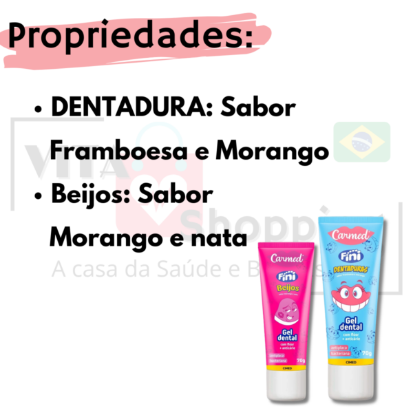 Carmed Gel dental Fini - Kit com 2 sabores - Image 2