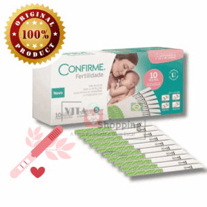 Teste de Ovulação Fertilidade -10 Tiras - até 48h de antecedência
