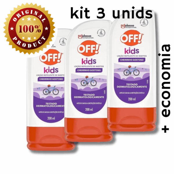 Kit 3 unids Repelente Infantil Off Kids - Proteção Extra - Image 3