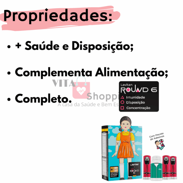 Lavitan Round 6 Kit Multivitaminico +Energia e Disposição - Image 2