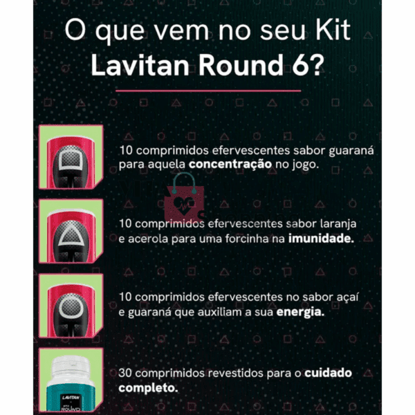 Lavitan Round 6 Kit Multivitaminico +Energia e Disposição - Image 3