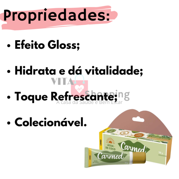 Carmed Água De Coco Fps 30 Protetor Labial Hidratante - 10g - Image 2