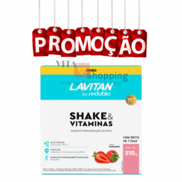 Lavitan By Redubío Shake & Vitaminas Sabor Morango 210g - Image 4