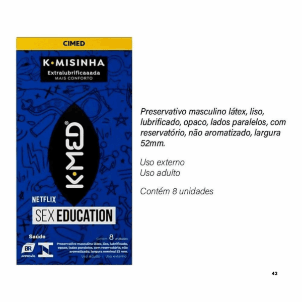 Preservativo K-Med K-misinha Tradicional 8 Unidades - Image 3