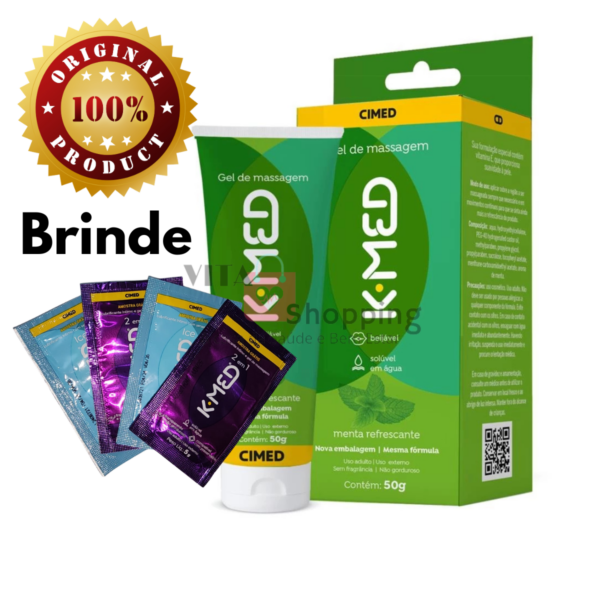 Lubrificante Íntimo K-Med Menta Refrescante Beijável 50g