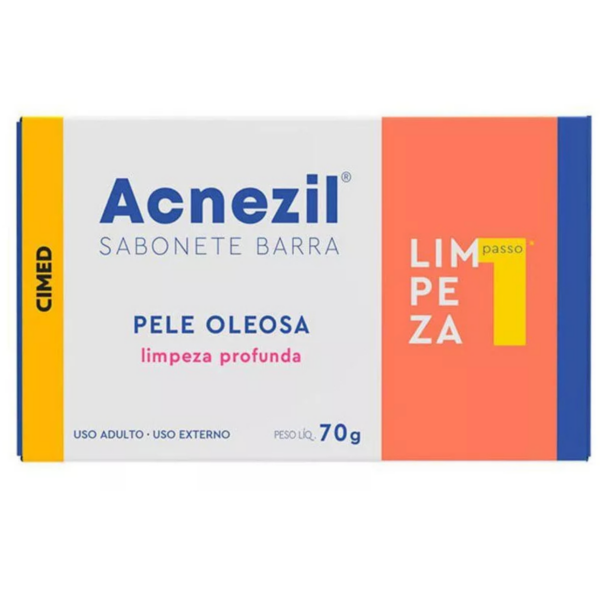 Acnezil Sabonete em Barra Pele Oleosa Limpeza Profunda 70g - Image 3