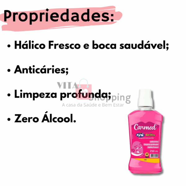 KIT Carmed Beijos Completo - Gloss, Gel dental + Enxaguante - Image 3