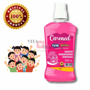 ENXAGUANTE BUCAL CARMED FINI BEIJOS - Hálito Fresco 250ml