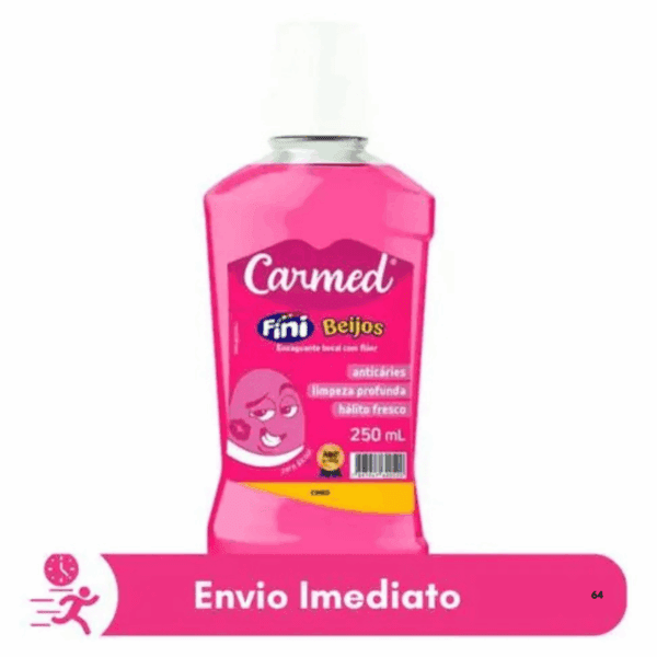 ENXAGUANTE BUCAL CARMED FINI BEIJOS - Hálito Fresco 250ml - Image 3