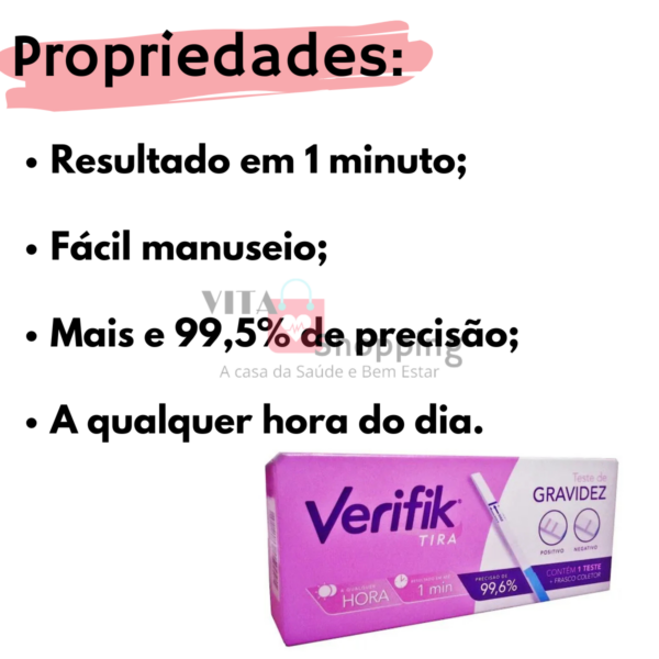Teste de Gravidez Verifik - 99,9% de precisão - 1 min resultado - Image 2