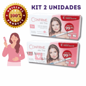 KIT 2 Testes Rápidos de Gravidez CONFIRME - 99,9% garantido