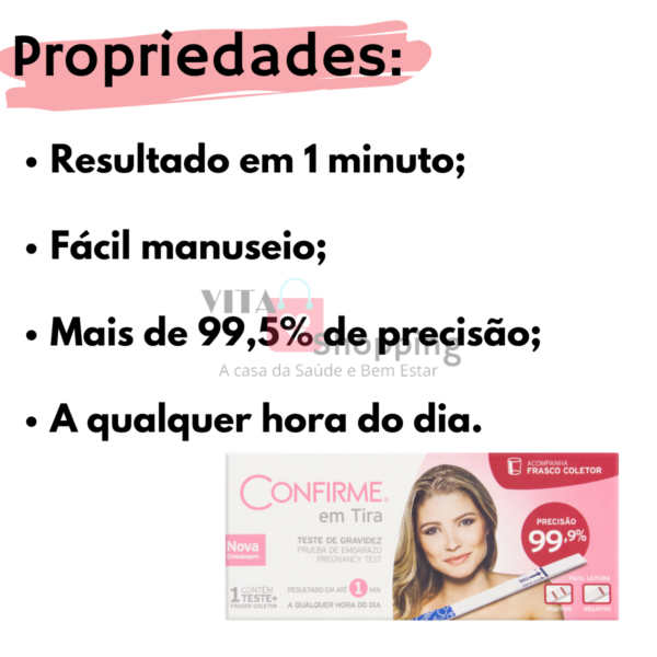 Teste Rápido de Gravidez CONFIRME - 99,9% garantido - Image 2