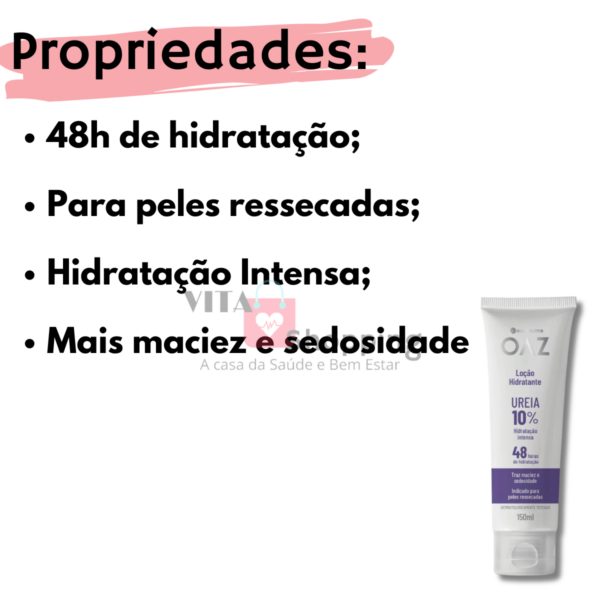 CREME DE UREIA 10% Ultra Hidratação OAZ - Eurofarma - Image 2