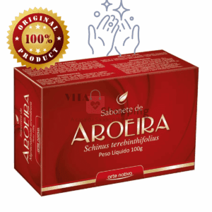 SABONETE DE AROEIRA - Limpeza profunda do rosto e pele 100g