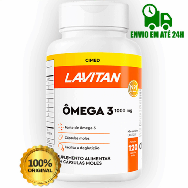 Ômega 3 1000mg Lavitan - 120 Cápsulas moles Original - Imagem 4
