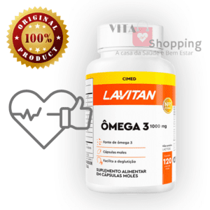 Ômega 3 1000mg Lavitan - 120 Cápsulas moles Original