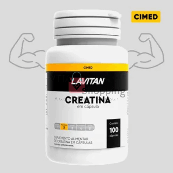 Creatina Monoidratada Pura, 100 Cápsulas - LAVITAN - Imagem 5