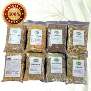 Ervas e Chás Naturais Desidratadas, Diversos Tipos 50g