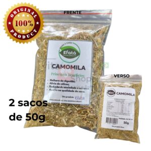 Ervas e Chás Naturais Desidratadas CAMOMILA - 100g