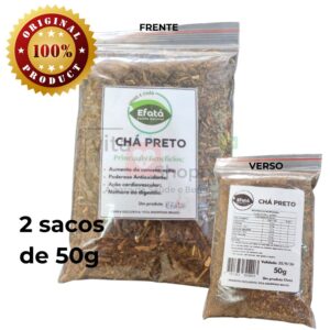 Ervas e Chás Naturais Desidratadas CHÁ PRETO - 100g