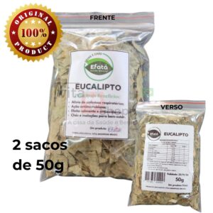 Ervas e Chás Naturais Desidratadas EUCALIPTO - 100g