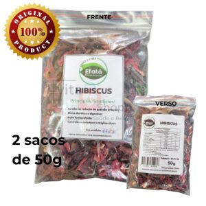 Ervas e Chás Naturais Desidratadas HIBISCUS - 100g