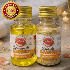 Kit Sais e Espuma de Banho Banheira Ofurô Jacuzzi Maracujá